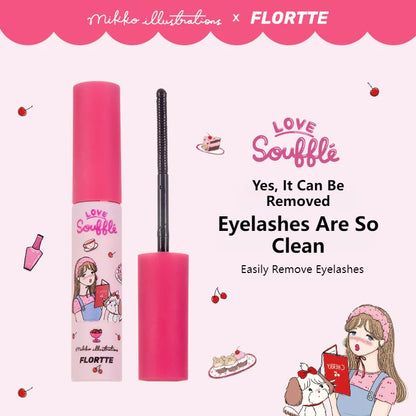 Flortte Mikko No Curling Mascara Remover Flt069 4ml 花洛莉亚卸睫毛膏除液MIKKO联名落利亚打底膏卸妆水女正品