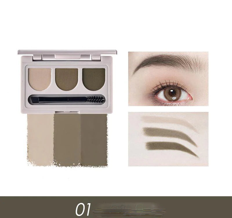 CHIOTURE Multi Color Eyebrow Powder 3g 稚优泉三色眉粉组合