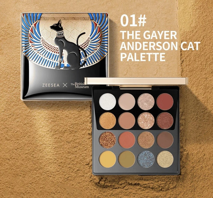 ZEESEA X THE BRITISH MUSEUM Enchanting Egypt Eyeshadow Palette 17g 滋色埃及花火夜絢十六色眼影盤