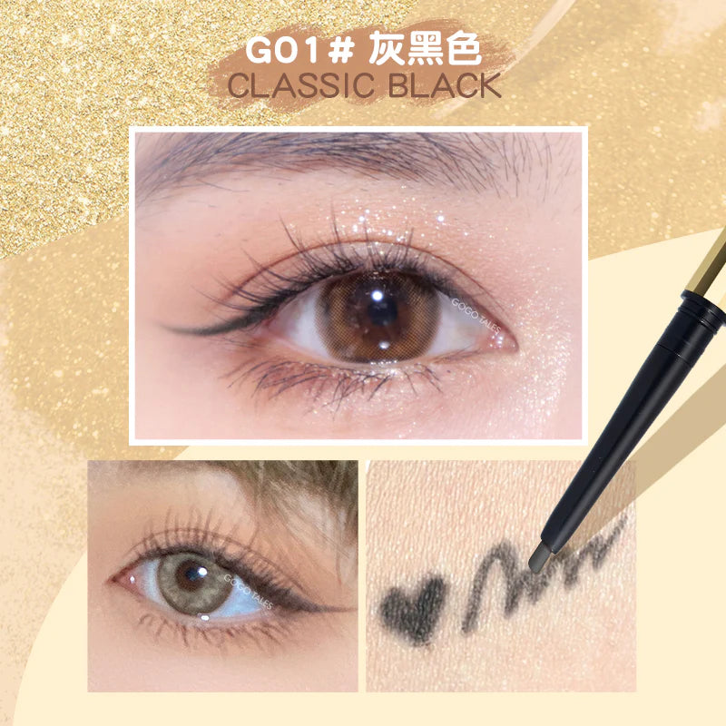 GOGOTALES Ultra-fine Eyeliner Gel Pen 0.08g 戈戈舞小扁头纤细小金钻眼线胶笔