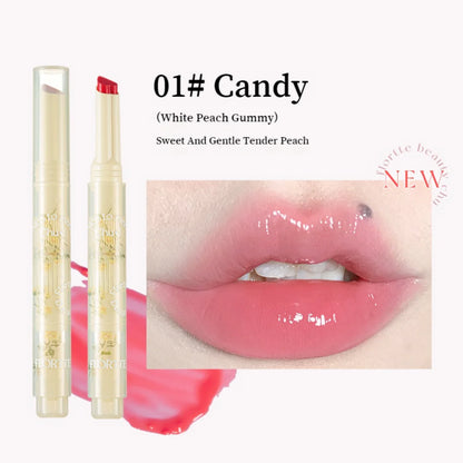 Flortte Nice To Meet Chu Jelly Lipstick1.4g 花洛莉亚初吻爱心棒果冻唇膏笔润唇膏镜面滋润水光唇釉口红