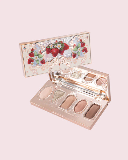 Flower Knows Strawberry Rococo 5 Color Eyeshadow Palette 6.3g 花知晓草莓洛可可眼影