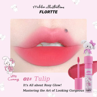 Flortte Mikko Lip Cream 2.3g 花洛莉亚奶糕唇霜花落利亚唇漆唇釉口红Mikko联名