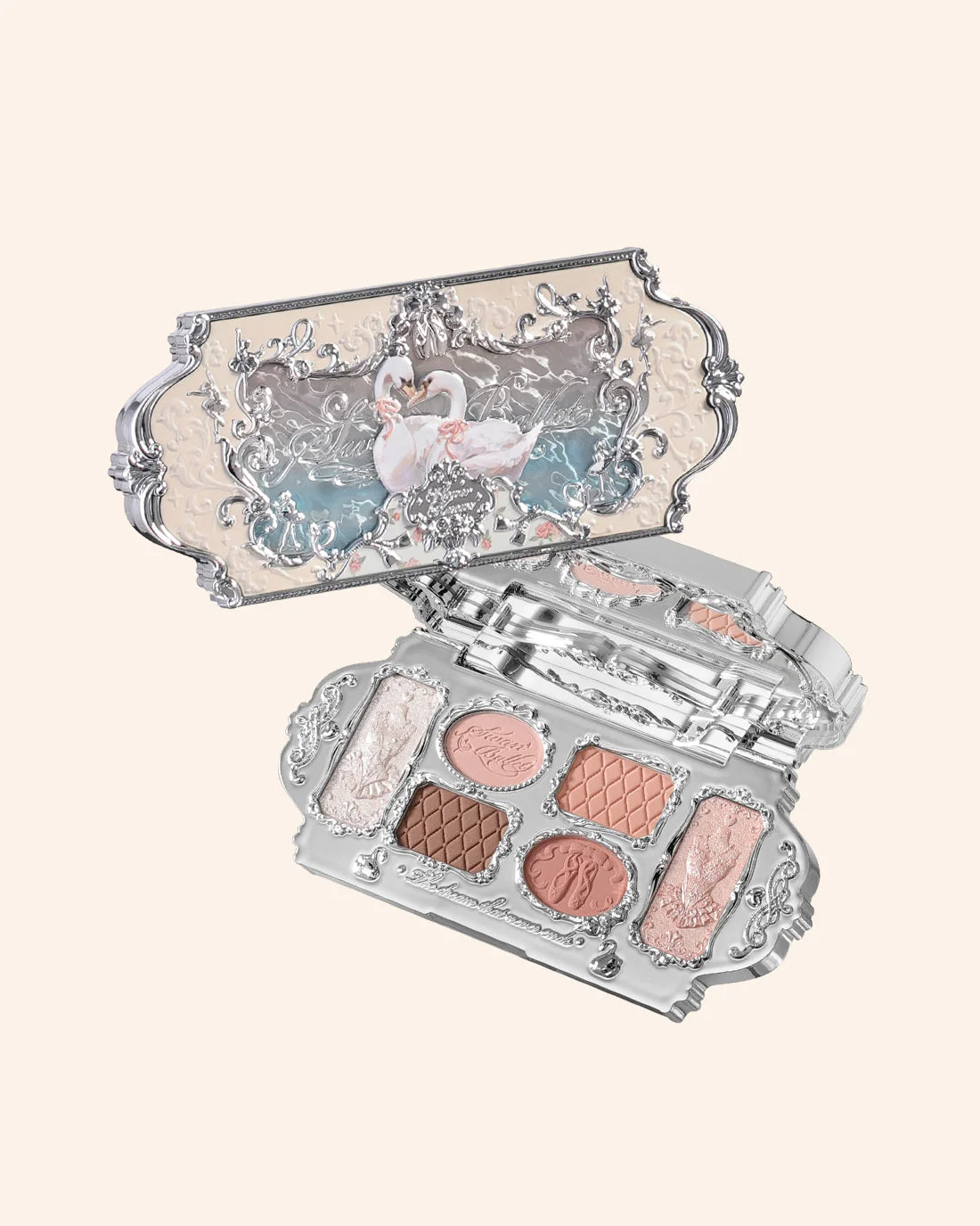 Flower Knows Swan Ballet Six-Color Makeup Palette 6.5g 花知晓天鹅芭蕾六色眼影盘