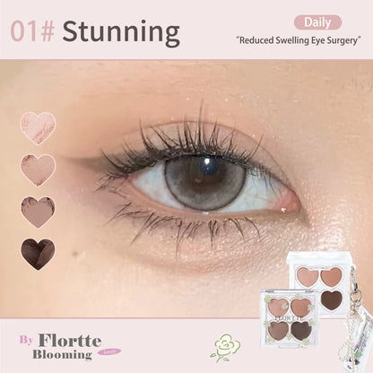 Flortte 【新品】Love Yourself 4色眼影盤3g 花洛莉亞自戀系列四色臥蠶多用盤提亮下至眼線眼影綜合盤