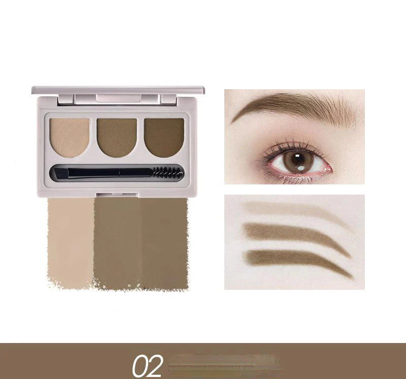 CHIOTURE Multi Color Eyebrow Powder 3g 稚优泉三色眉粉组合