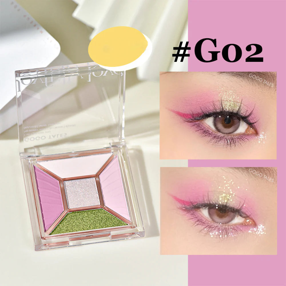 GOGOTALES 5-color Eyeshadow Palette 7g 戈戈舞玩妆雾线眼影盘