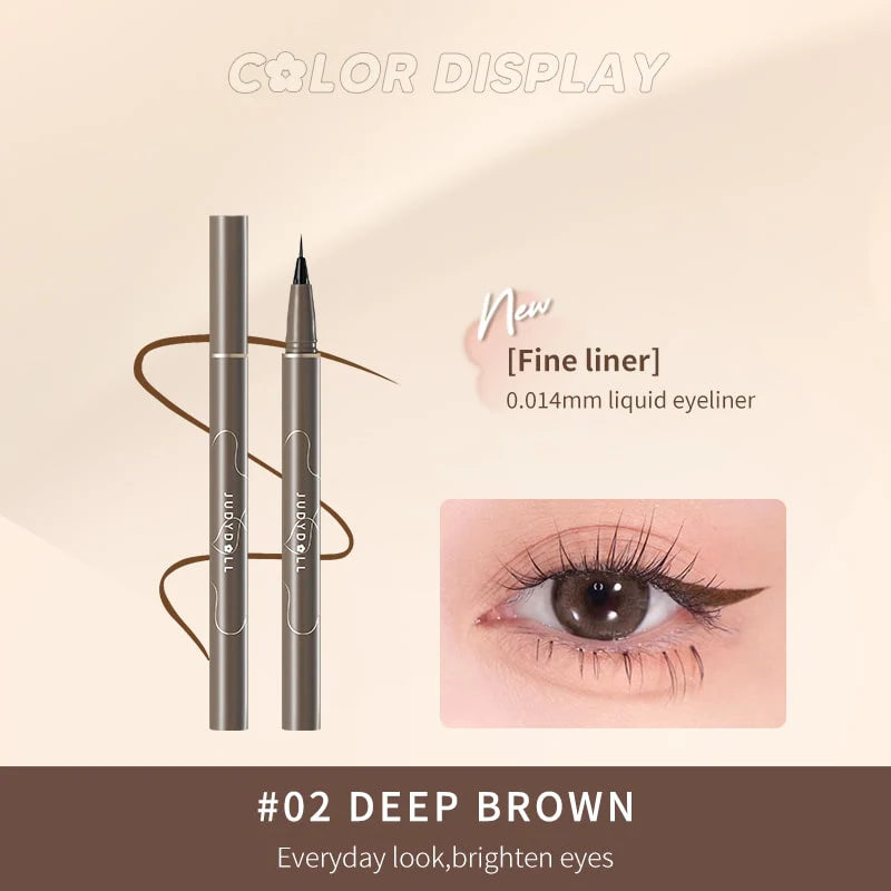 Judydoll Ultra-Fine Liquid Eyeliner  0.4g 橘朵眼线液笔极细防水不晕染持久棕色点痣