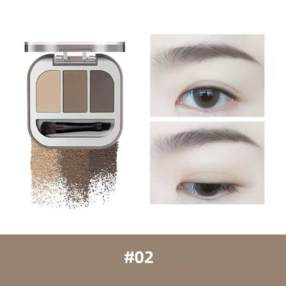 Judydoll 3 Shade Eyebrow Powder 2.4g 橘朵立体眉粉三色显色自然持久防水不脱色