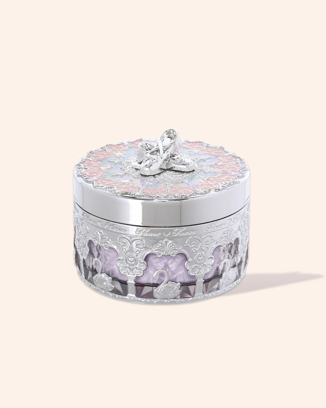 Flower Knows Swan Ballet Music box Loose Setting Powder 12g 花知晓天鹅芭蕾蜜粉散粉定妆