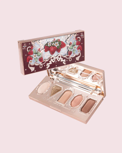 Flower Knows Strawberry Rococo 5 Color Eyeshadow Palette 6.3g 花知晓草莓洛可可眼影