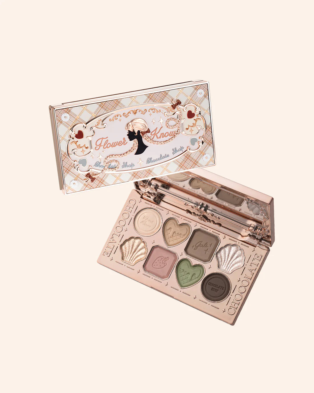 Flower Knows Chocolate Wonder-Shop Eight-Color Eyeshadow Palette 10g 花知晓巧克力八色眼影