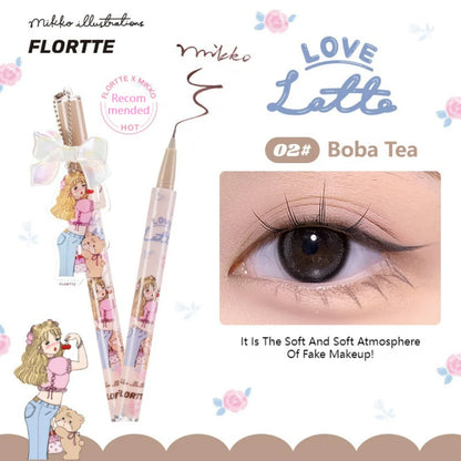 Flortte 【520】Mikko Wink Wink Liquid Eyeliner Flt071 0.5ml 花洛莉亚MIKKO联名款彩色防水眼线液笔卧蚕不易晕染