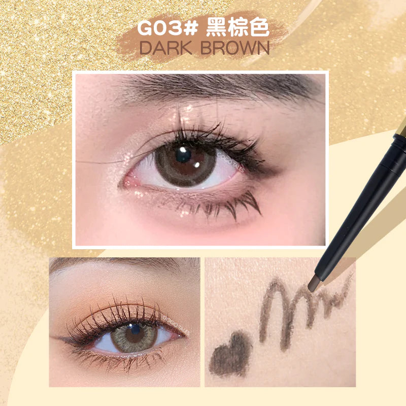 GOGOTALES Ultra-fine Eyeliner Gel Pen 0.08g 戈戈舞小扁头纤细小金钻眼线胶笔