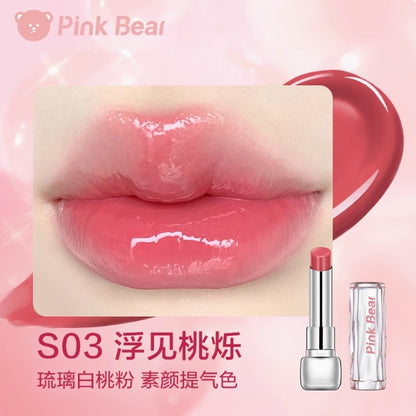 Pink Bear Sugar Glossy Lipstick 3.2g 皮可熊糖光口红