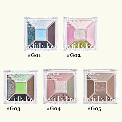 GOGOTALES 5-color Eyeshadow Palette 7g 戈戈舞玩妆雾线眼影盘