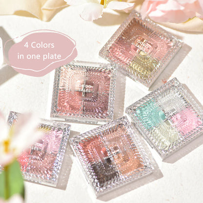 GOGOTALES 4 Colors Pearl Eyeshadow Palette 7.6g 戈戈舞光影流转四色眼影盘