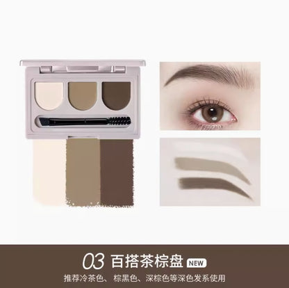 CHIOTURE Multi Color Eyebrow Powder 3g 稚优泉三色眉粉组合