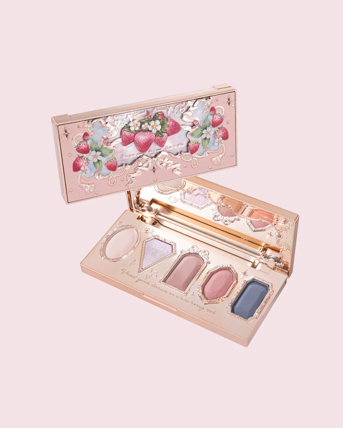 Flower Knows Strawberry Rococo 5 Color Eyeshadow Palette 6.3g 花知晓草莓洛可可眼影