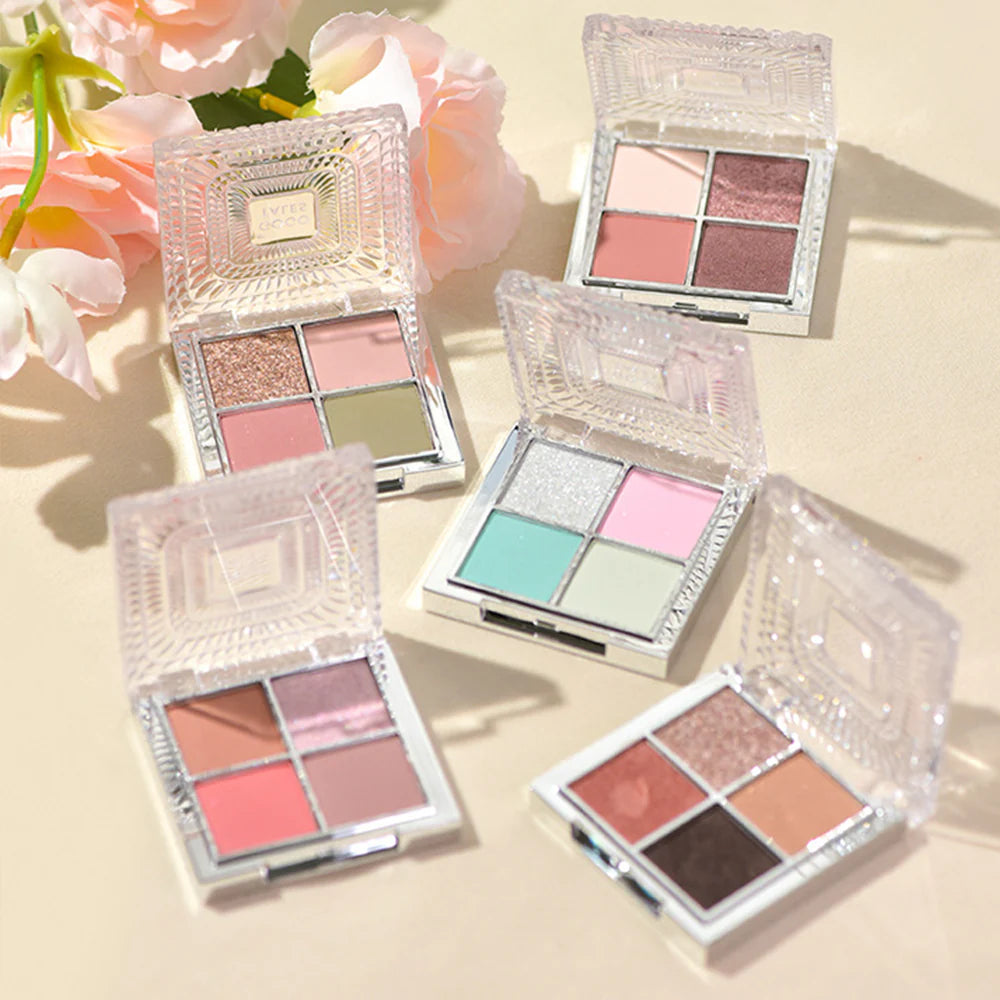 GOGOTALES 4 Colors Pearl Eyeshadow Palette 7.6g 戈戈舞光影流转四色眼影盘