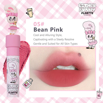 Flortte Esther Bunny Creamy Lip Cream 2.3g 花洛莉亞BUNNY聯名奶糕唇霜唇釉唇泥霧口紅學生平價