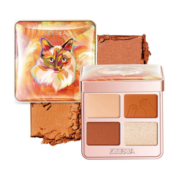 ZEESEA Tipsy Kitty Eyeshadow Quad 3.5g 滋色幻彩璀璨动物四色眼影