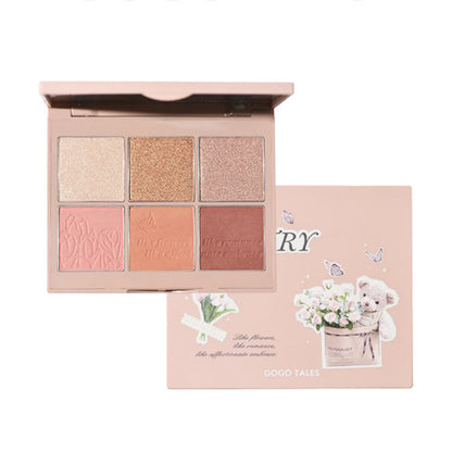 GOGOTALES Six-color Blush & Eyeshadow 27g 戈戈舞初绽粉雾六色腮红