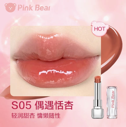 Pink Bear Sugar Glossy Lipstick 3.2g 皮可熊糖光口红