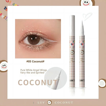 Flortte Salade De Fruits Eyeliner Pencil 0.5ml 花洛莉亚水果沙拉系列彩色眼线液笔精细防水学生党新手眼线笔顺滑自然