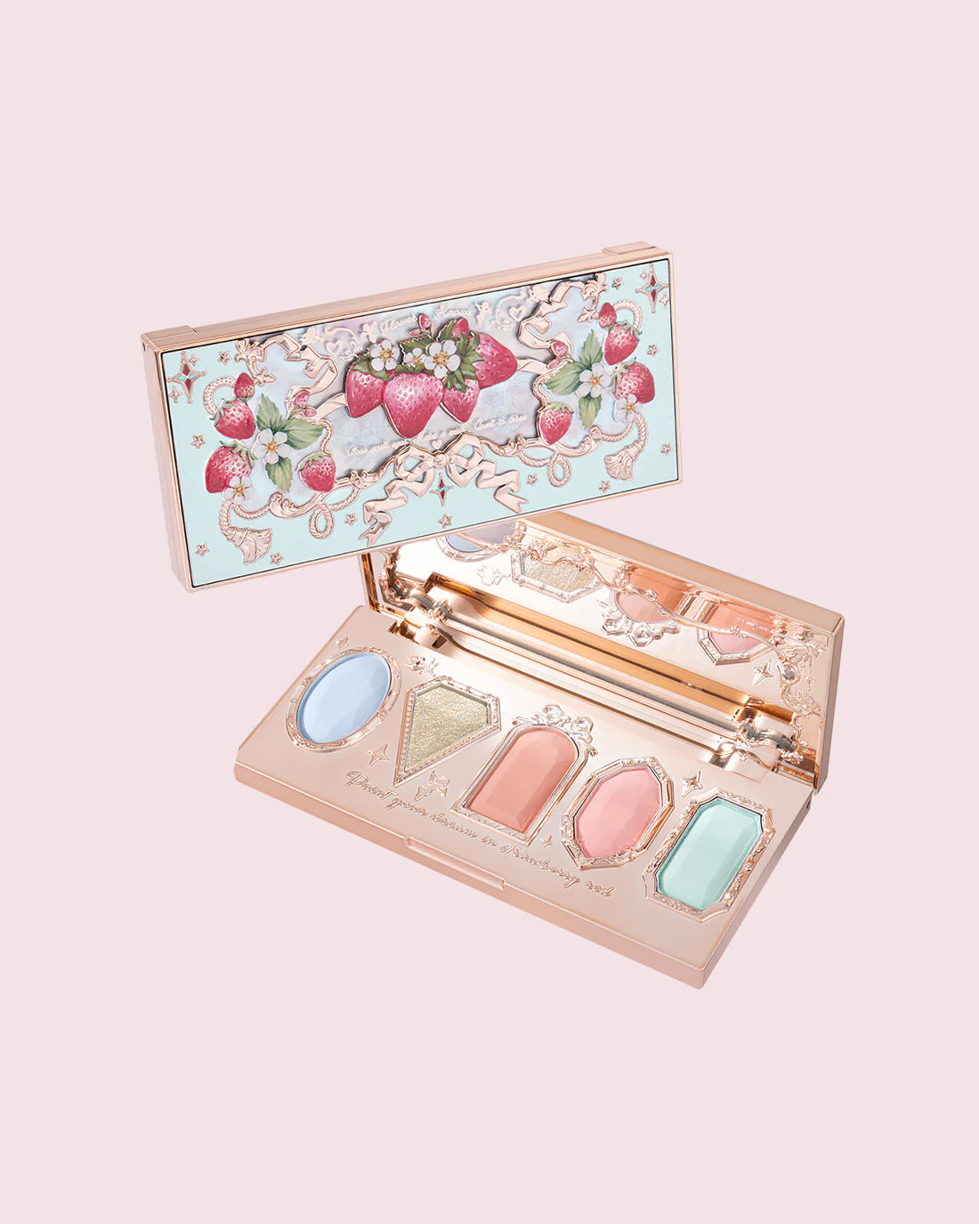 Flower Knows Strawberry Rococo 5 Color Eyeshadow Palette 6.3g 花知晓草莓洛可可眼影