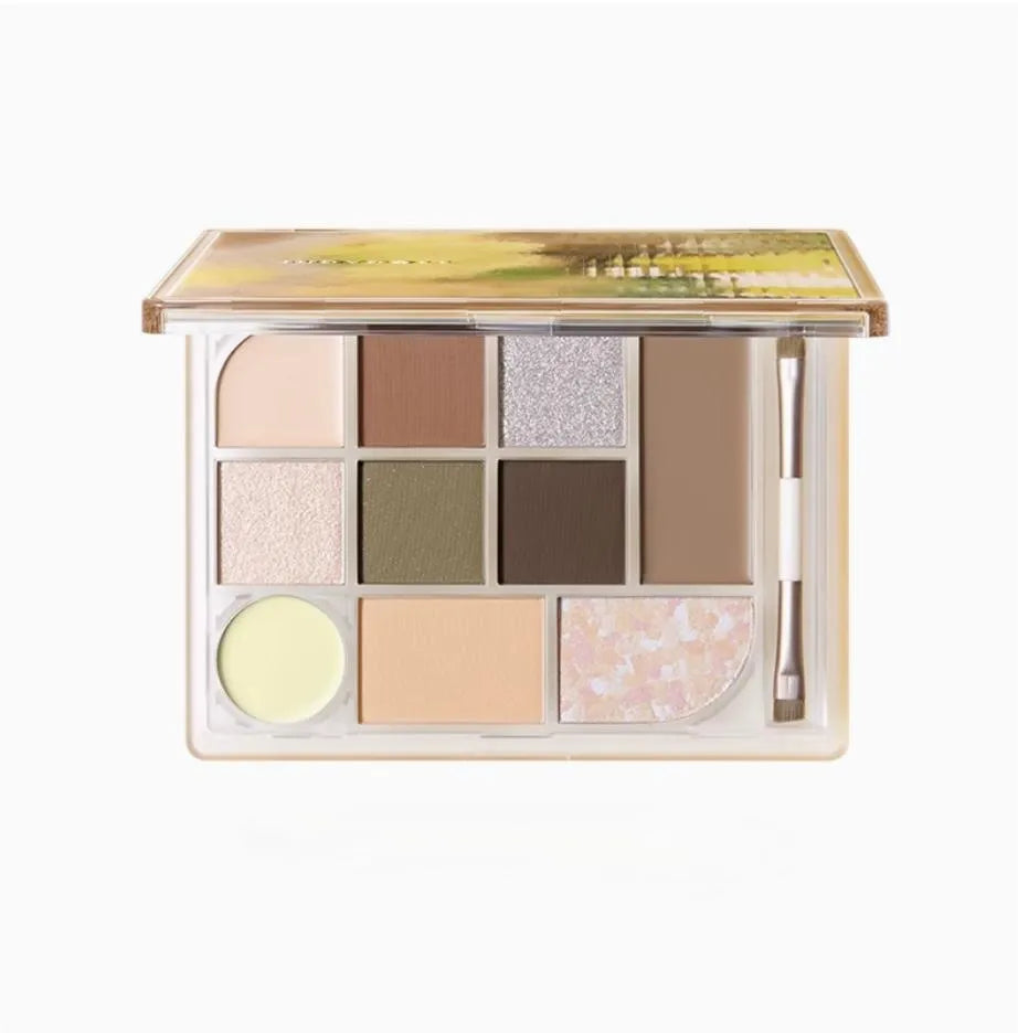 Judydoll 10 Shades Multi-Functional Eyeshadow Palette 18g 橘朵十色彩妆综合盘眼影盘腮红修容高光大地色哑光新手女