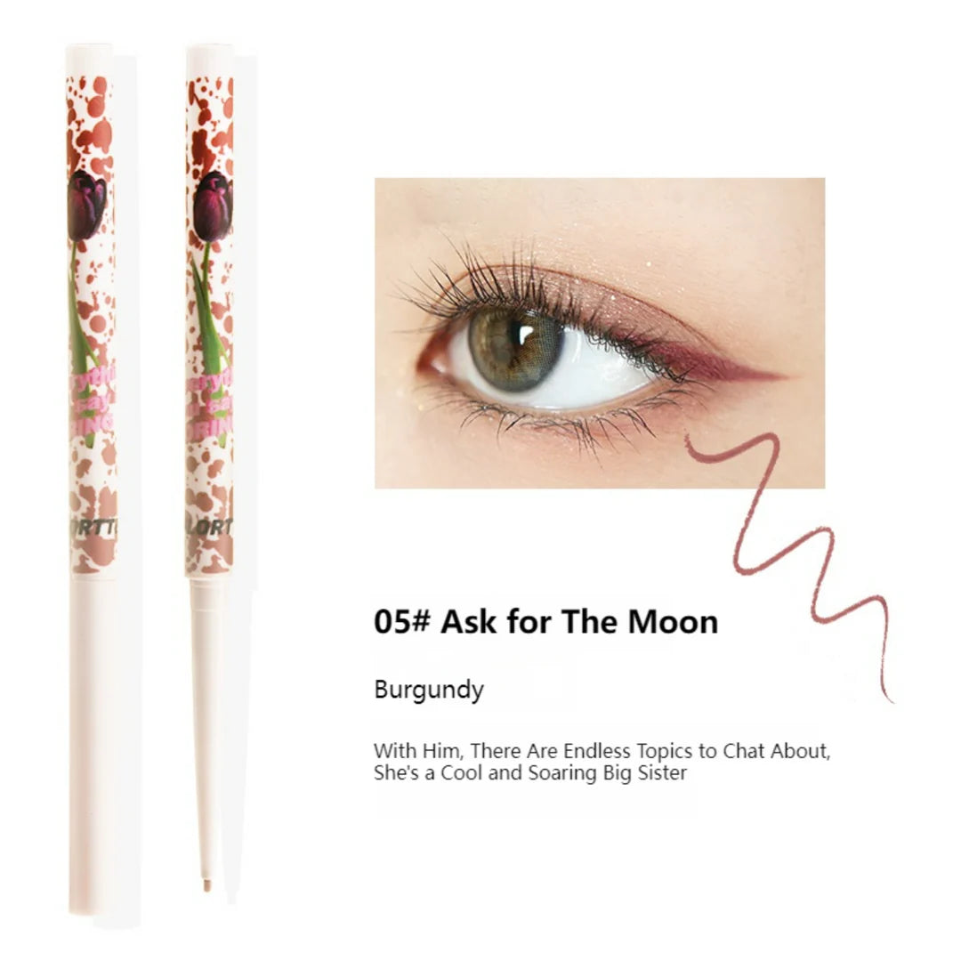 Flortte I Am Super Beauty Eyeliner Pencil 0.05g 花洛莉亚眼线胶笔怪美莉亚卧蚕阴影极细Bunny联名款