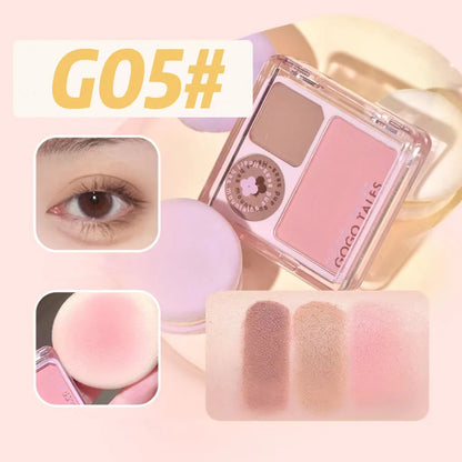 GOGOTALES Three Color Small Eye Shadow Palette 4g 戈戈舞小口袋腮红三色眼影盘