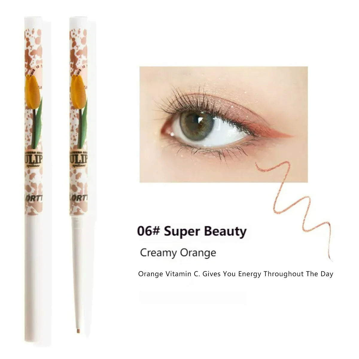 Flortte I Am Super Beauty Eyeliner Pencil 0.05g 花洛莉亚眼线胶笔怪美莉亚卧蚕阴影极细Bunny联名款