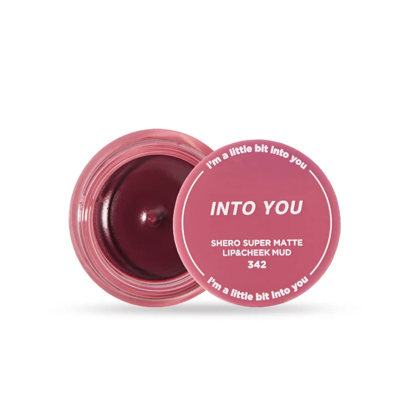 INTO YOU Canned Lip & Cheek Mud With Brush 5g 心慕与你罐装致雾唇泥