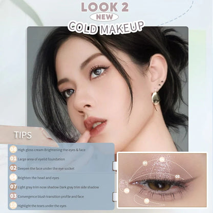 Judydoll 10 Shades Multi-Functional Eyeshadow Palette 18g 橘朵十色彩妆综合盘眼影盘腮红修容高光大地色哑光新手女