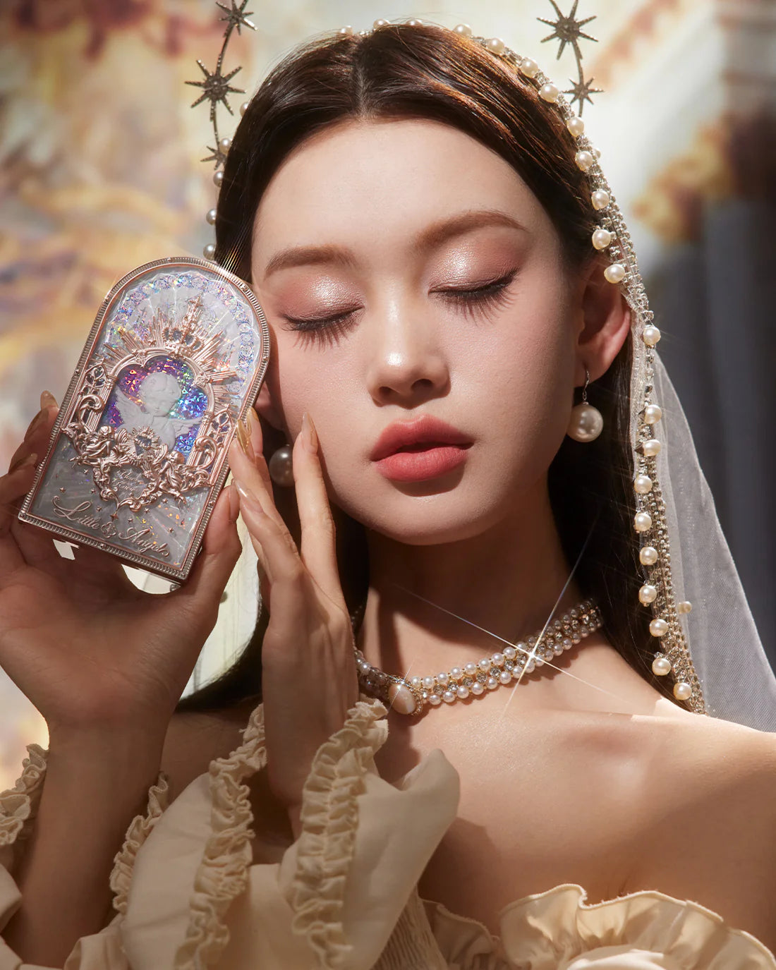 Flower Knows Little Angel 9-Color Eyeshadow Palette 10.5g 花知晓小天使系列九色眼影盘