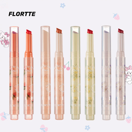 Flortte Nice To Meet Chu Jelly Lipstick1.4g 花洛莉亞初吻愛心棒果凍唇膏筆潤唇膏鏡面滋潤水光唇釉口紅