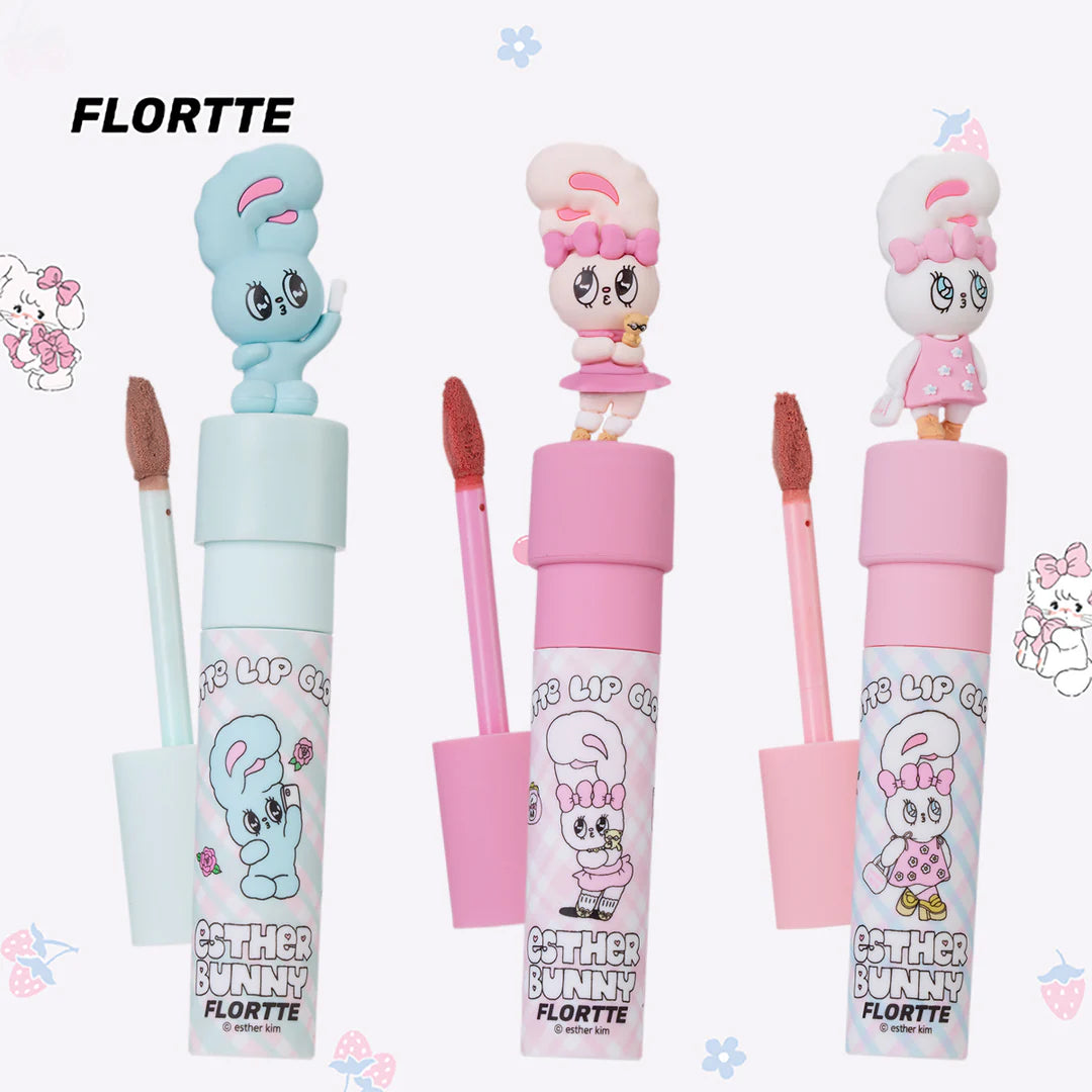 Flortte Esther Bunny Creamy Lip Cream 2.3g 花洛莉亞BUNNY聯名奶糕唇霜唇釉唇泥霧口紅學生平價