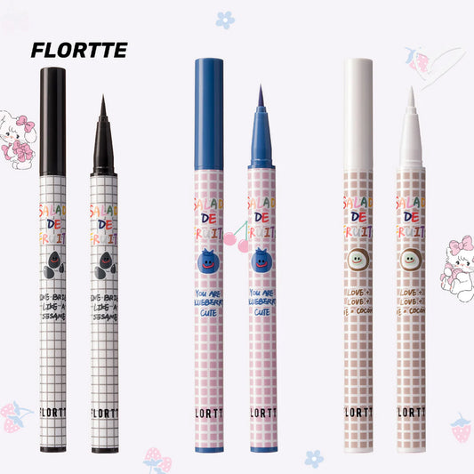 Flortte Salade De Fruits Eyeliner Pencil 0.5ml 花洛莉亚水果沙拉系列彩色眼线液笔精细防水学生党新手眼线笔顺滑自然