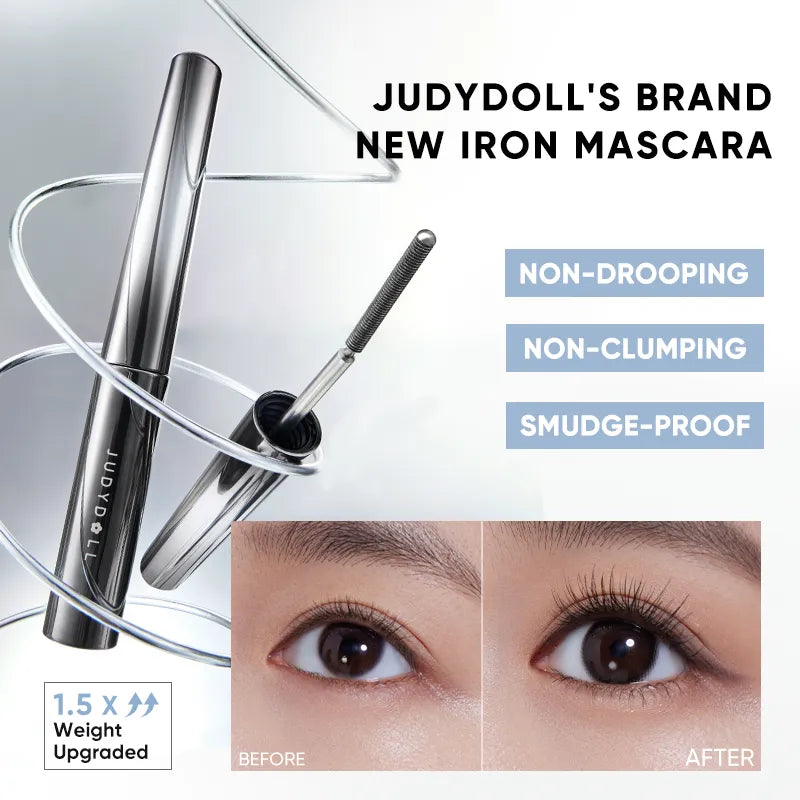 Judydoll Brand New - Iron Mascara 3g 橘朵新款升级款钢管睫毛膏防水极细纤长卷翘浓密不晕染运动少女限定