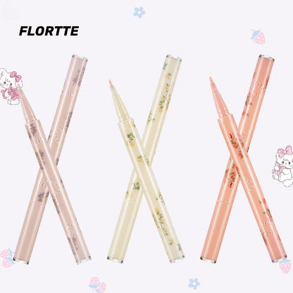 Flortte Chu Chu Mark Silkworm Pen 0.5ml 花洛莉亚初吻初恋马克系列刀锋卧蚕液笔珠光高光阴影眼线提亮哑光眼妆