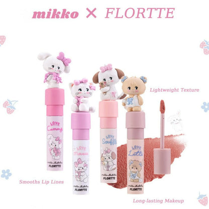 Flortte Mikko Lip Cream 2.3g 花洛莉亚奶糕唇霜花落利亚唇漆唇釉口红Mikko联名