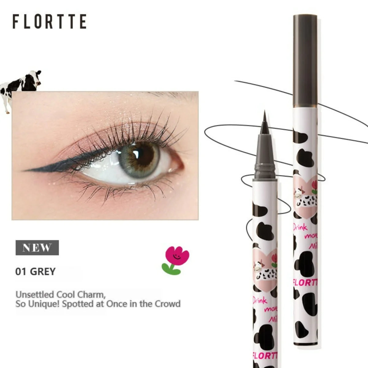 Flortte Wow So Light Eyeliner 0.55ml 花洛莉亚哇塞好细眼线液笔