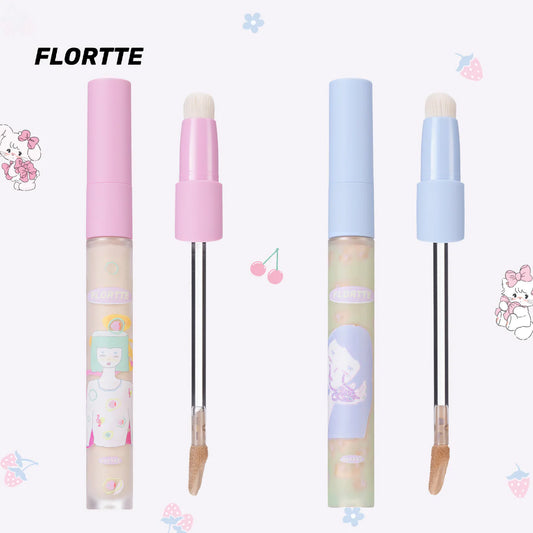 Flortte 【NEW!】 Wackky Concealer Balm 4.8g 花洛莉亚女生宿舍系列Wackky系列遮瑕膏提亮液遮盖黑眼圈修容粉底液