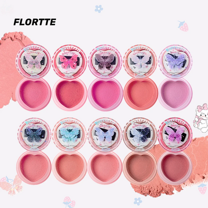 Flortte 【NEW!】Hello Beauty Airy Cream Blush 6g 花洛莉亚腮红膏04空气气垫落利亚洛丽亚晒红女膨胀收缩色