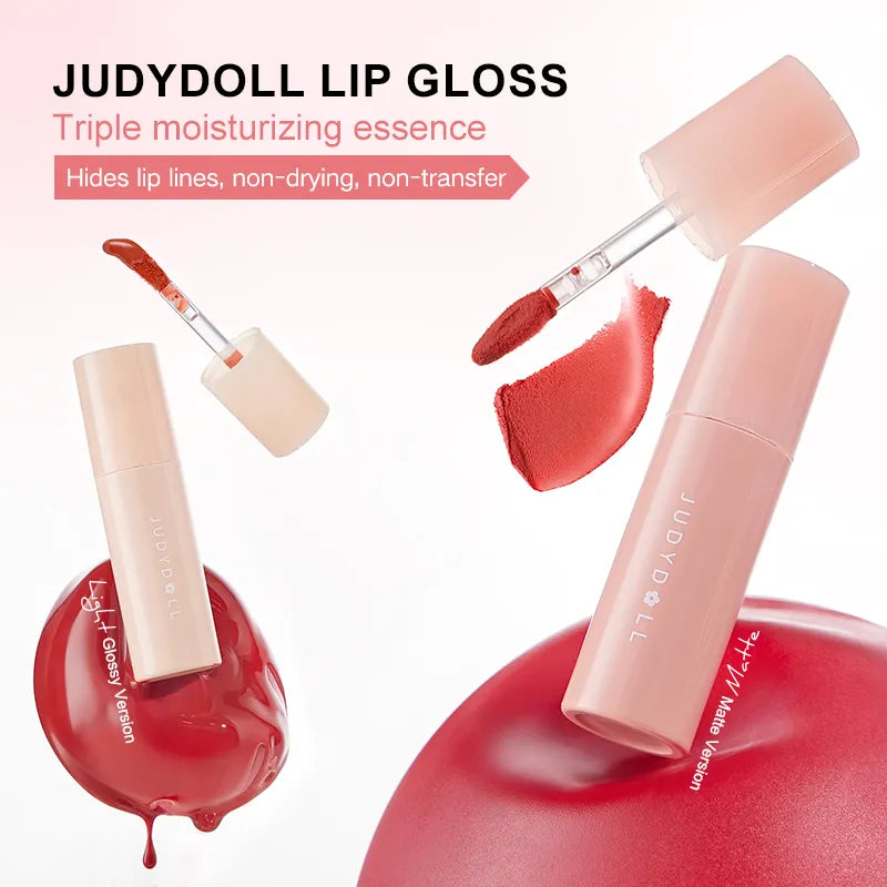 Judydoll Lip Gloss 2.8g 橘朵镜面唇釉哑光雾面唇泥镜面水光口红唇蜜显白