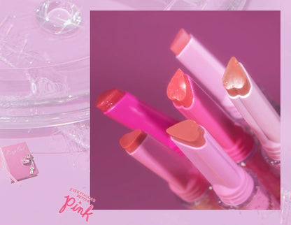 Flortte I Am Super Beauty Jelly Heart Lipstick1.5g花洛莉亚怪美莉亚固体唇蜜镜面水光滋润初吻棒唇膏口红笔