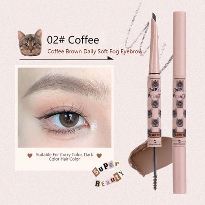 Flortte Eyebrow Pencil Brow Mascara 花洛莉亚BUNNY联名款染眉膏立体自然持久防水不晕妆野生眉