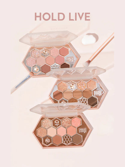 HOLD LIVE Honeycomb Diamond Eyeshadow Palette 10.8g HOLD LIVE蜂巢碎钻眼影盘